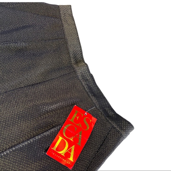 NWT Vintage Escada Gold Shimmer Hose Pants 34 - Picture 3 of 12